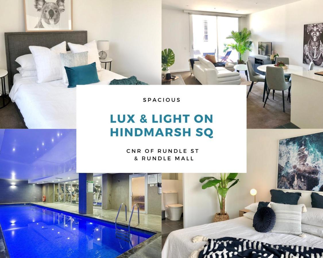 Lux 2Br Apt On Hindmarsh Sq-Pool-Gym-Sauna-Parking Adelaide Exteriér fotografie
